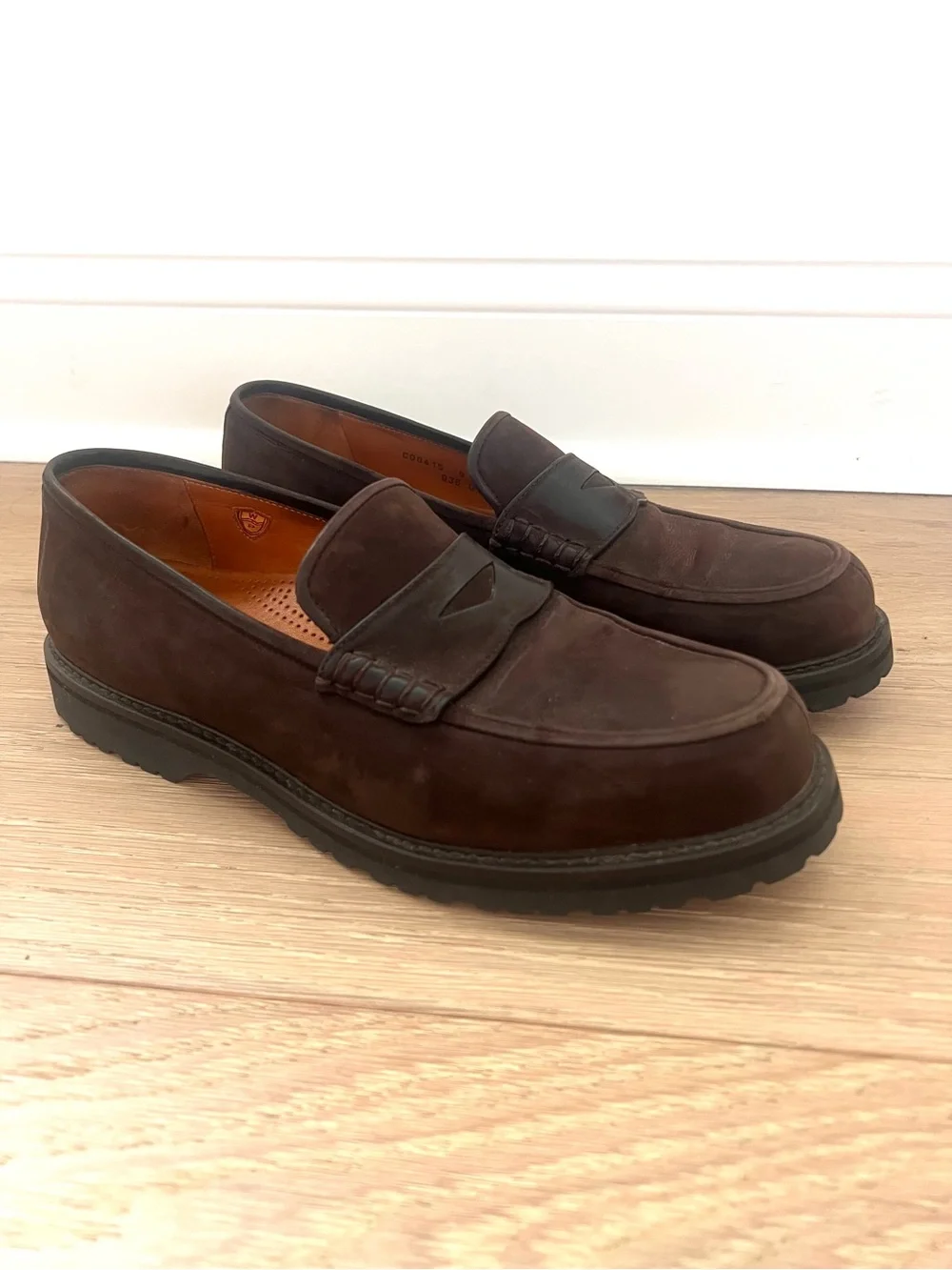 Cole Haan Men's Suede Penny Loafers Size 9 Shoe